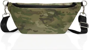 ~ SLING Faraday Bag ~ Data Security Cross-Body for Executive Travel ~ Tracking/Hacking Defense ~ Crystal Faraday Sleeve ~ Multicam Camo
