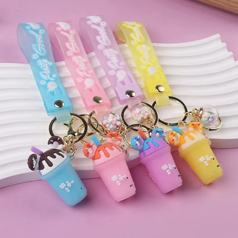🍦 Sweet & Whimsical Ice Cream Keychain 🎀 - Adorable Accessory for Your Bags! ✨
