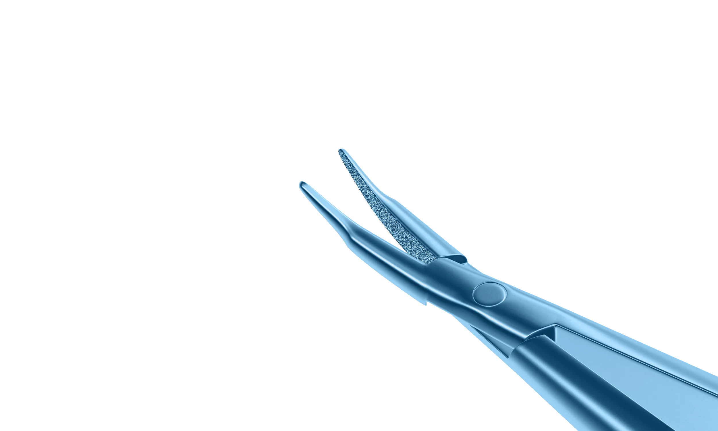 072R 8-051T Barraquer Needle Holder, 8.00 mm Extra Fine Jaws, Curved, without Lock, Long Size, Length 125 mm, Titanium