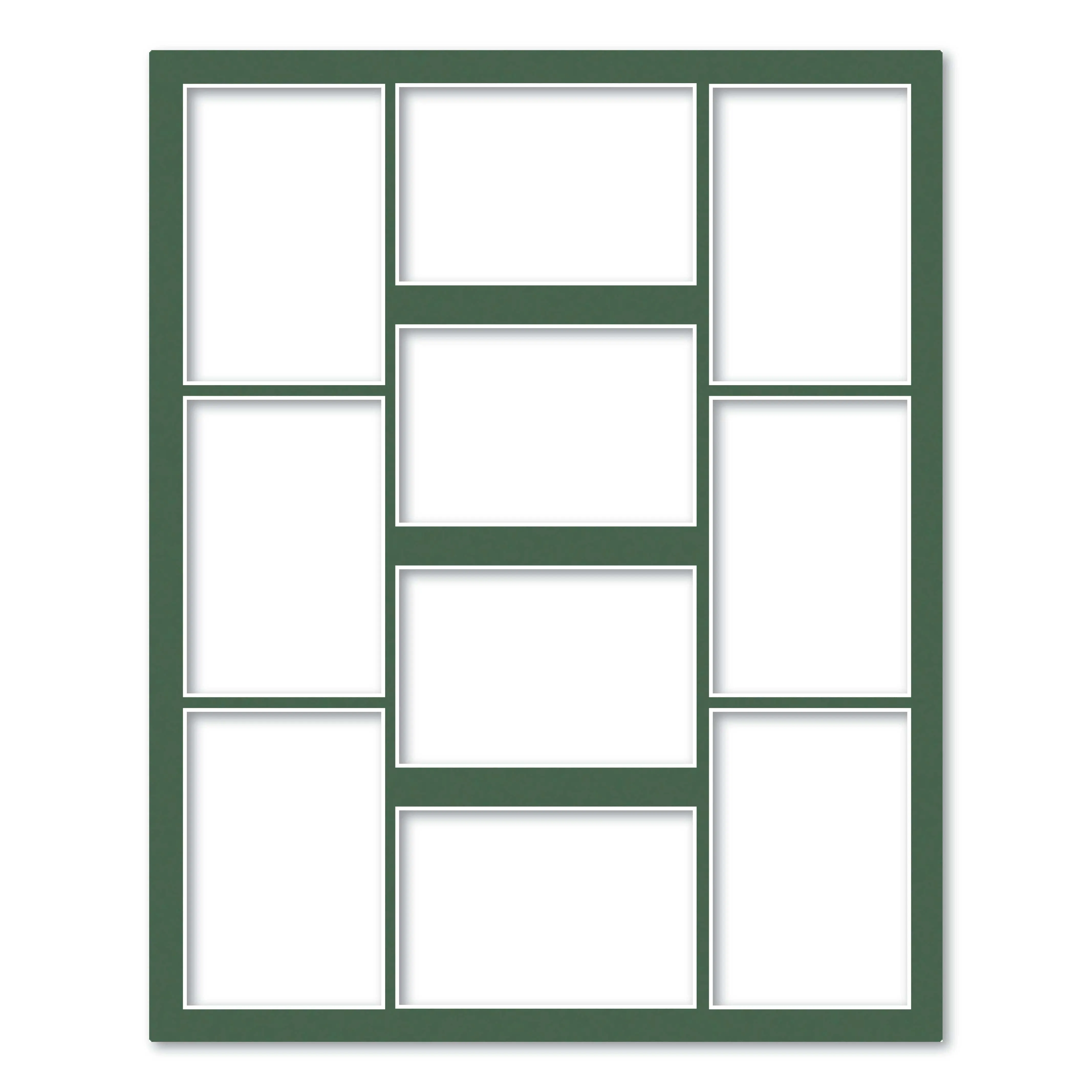10 Window (4x6in) Collage Photo Mat Board