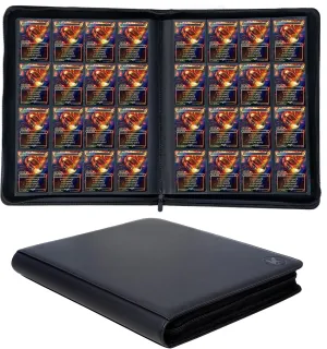 1000  Pockets Trading Card Binder, 16-Pocket Card Ablum Compatible with,MTG,Sports Cards & Other Standard Size Trading Card（BLACK)