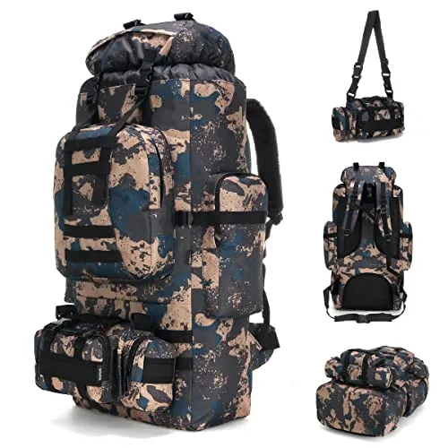 100L Camping Hiking Backpack,Molle military Tactical Rucksack Backpack