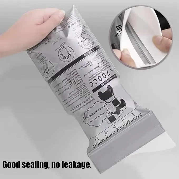 10PCS Disposable Urine Bags, Portable Camping Pee Bags, 700ml Travel Pee Bags for Emergencies, Camping, Travel, and Traffic Jams - Suitable for Outdoor Use
