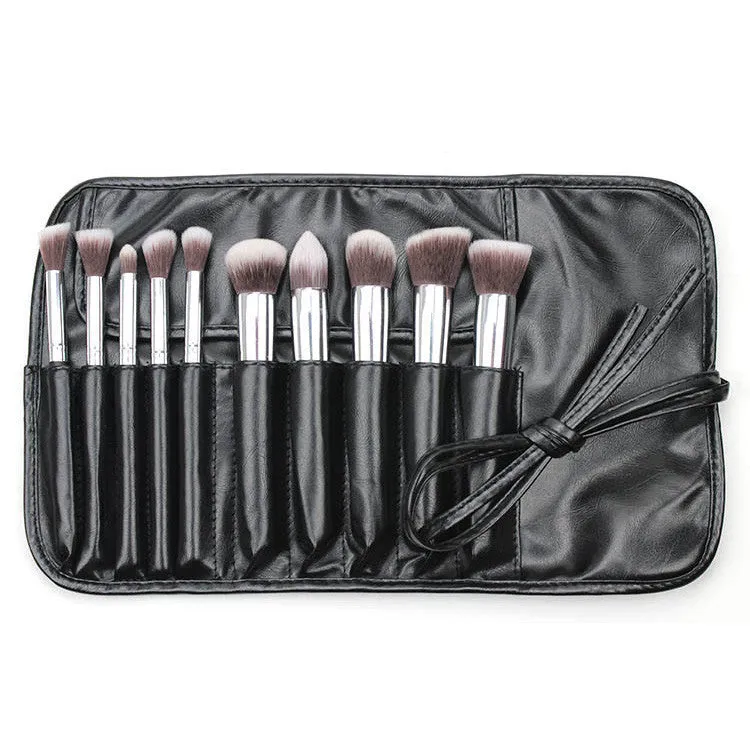 10Pcs Pro Makeup Blush Eyeshadow Blending Set Concealer Cosmetic Make Up Brushes Tool Eyeliner Lip Brushes