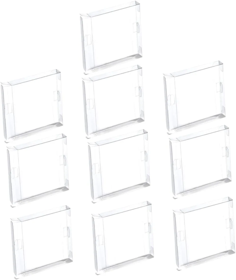 10pcs Transparent Game Card Protectors Trading Card Cases for Organizing and Displaying High-Transparency Cover for Game Compact and Lightweight Storage