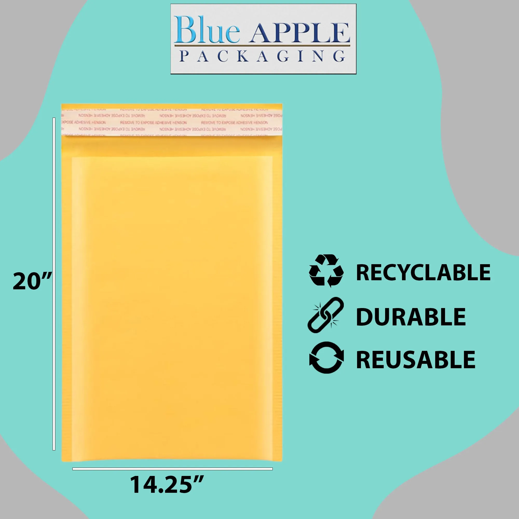 14.25X20 inches Kraft Bubble Mailer #7 Shipping Envelopes