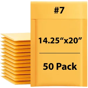 14.25X20 inches Kraft Bubble Mailer #7 Shipping Envelopes