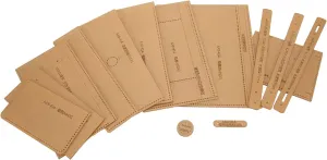 14pcs Professional Clear Acrylic Shoulder Bag Making Stencil for Precise DIY Cutting