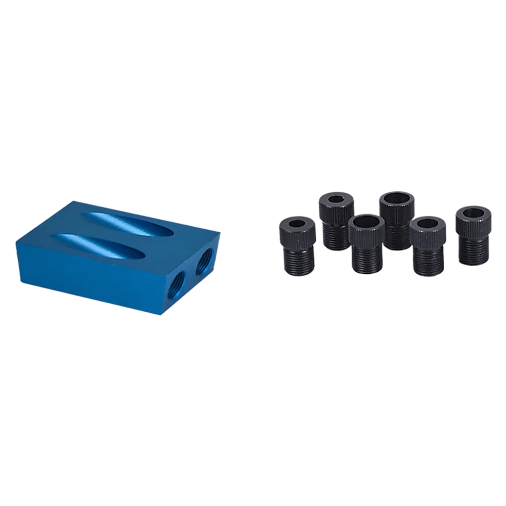 14X Pocket Hole Jig Kit Woodworking Drill Hole Locator Craft Carpenters   F Clip