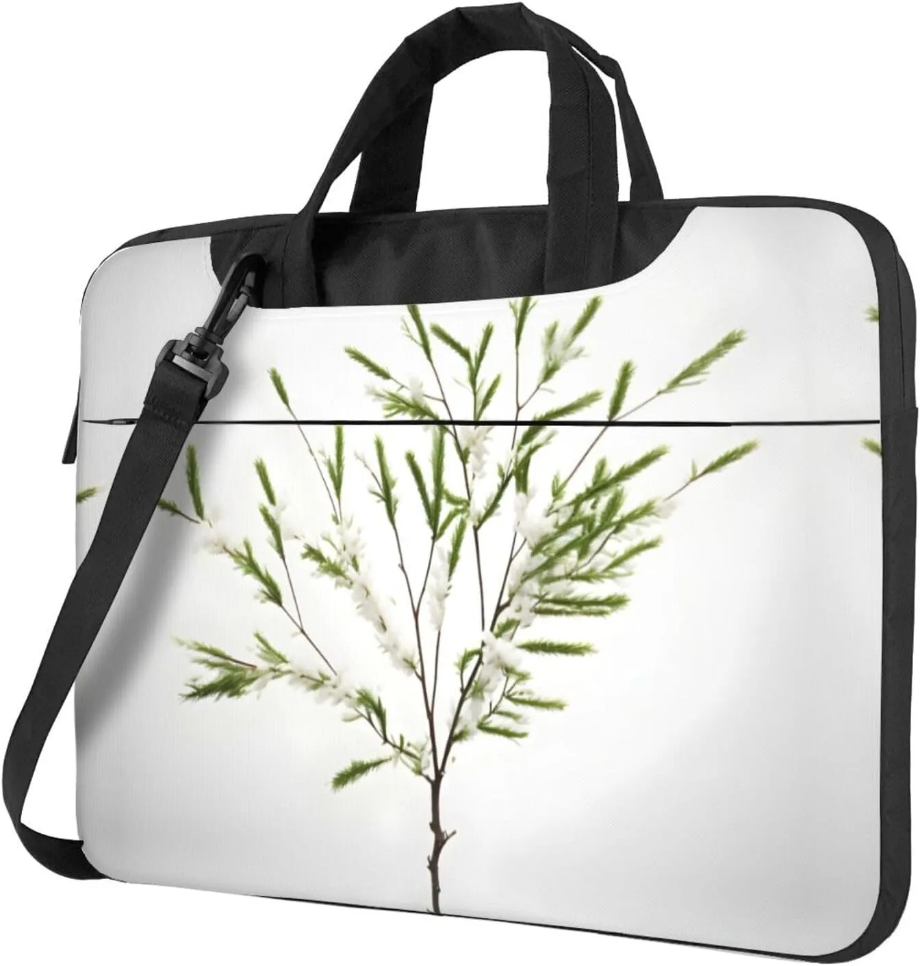 15.6-Inch Laptop Computer And Tablet Shoulder Bag Carrying Case,Business Casual,Winter Cable Ski Lift Print