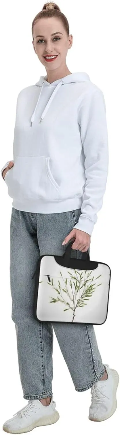 15.6-Inch Laptop Computer And Tablet Shoulder Bag Carrying Case,Business Casual,Winter Cable Ski Lift Print