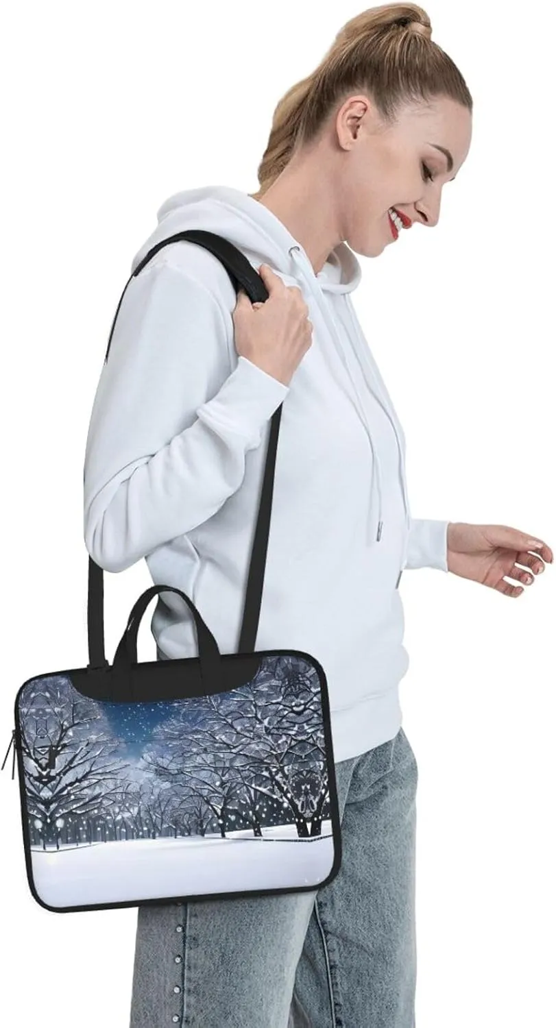 15.6-Inch Laptop Computer And Tablet Shoulder Bag Carrying Case,Business Casual,Yin Yang Pattern Print