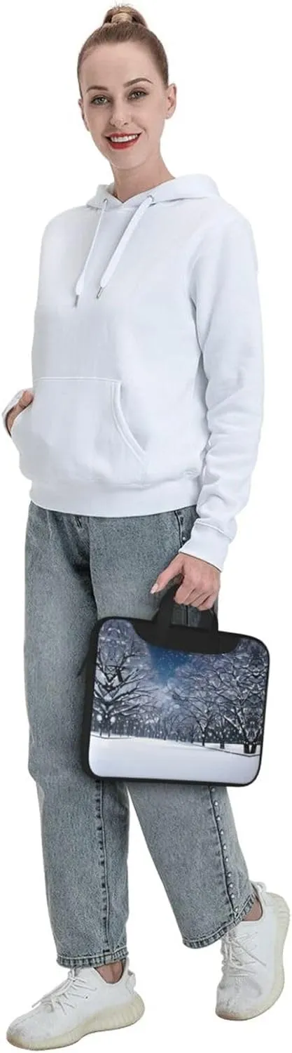15.6-Inch Laptop Computer And Tablet Shoulder Bag Carrying Case,Business Casual,Yin Yang Pattern Print