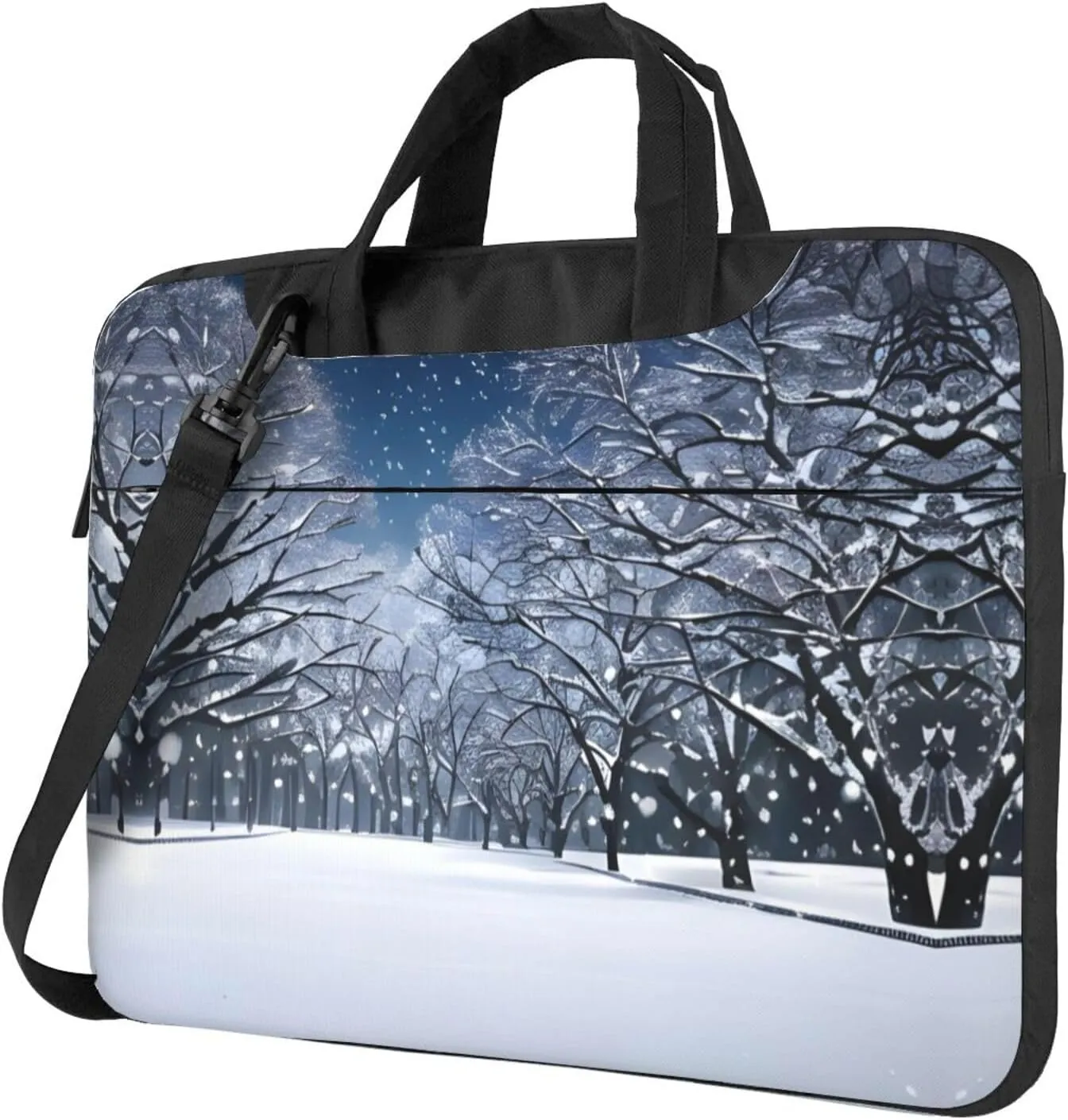 15.6-Inch Laptop Computer And Tablet Shoulder Bag Carrying Case,Business Casual,Yin Yang Pattern Print