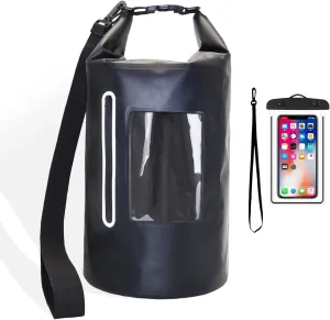 15L Faraday Bags with Waterproof Phone Pouch, Faraday Cage for Signal Blocking, Faraday Key Fob Protector, Anti-Theft Anti-Tracking GPS RFID Waterproof Dry Bag