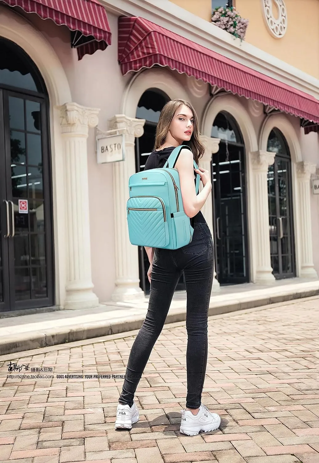 17.3 Inch Laptop Backpack for Women Men Work Laptop Bag Fashion, Large Waterproof Backpacks Stylish Travel Bags Casual Daypacks for College, Business
