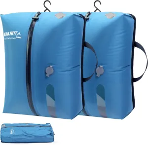 2 Pack Reusable Vacuum Bags for Travel,Waterproof Professional IP67 Zipper Reusable Vacuum Compression Bags,Space Saver Bags for Suitcases Backpack(No Pump)