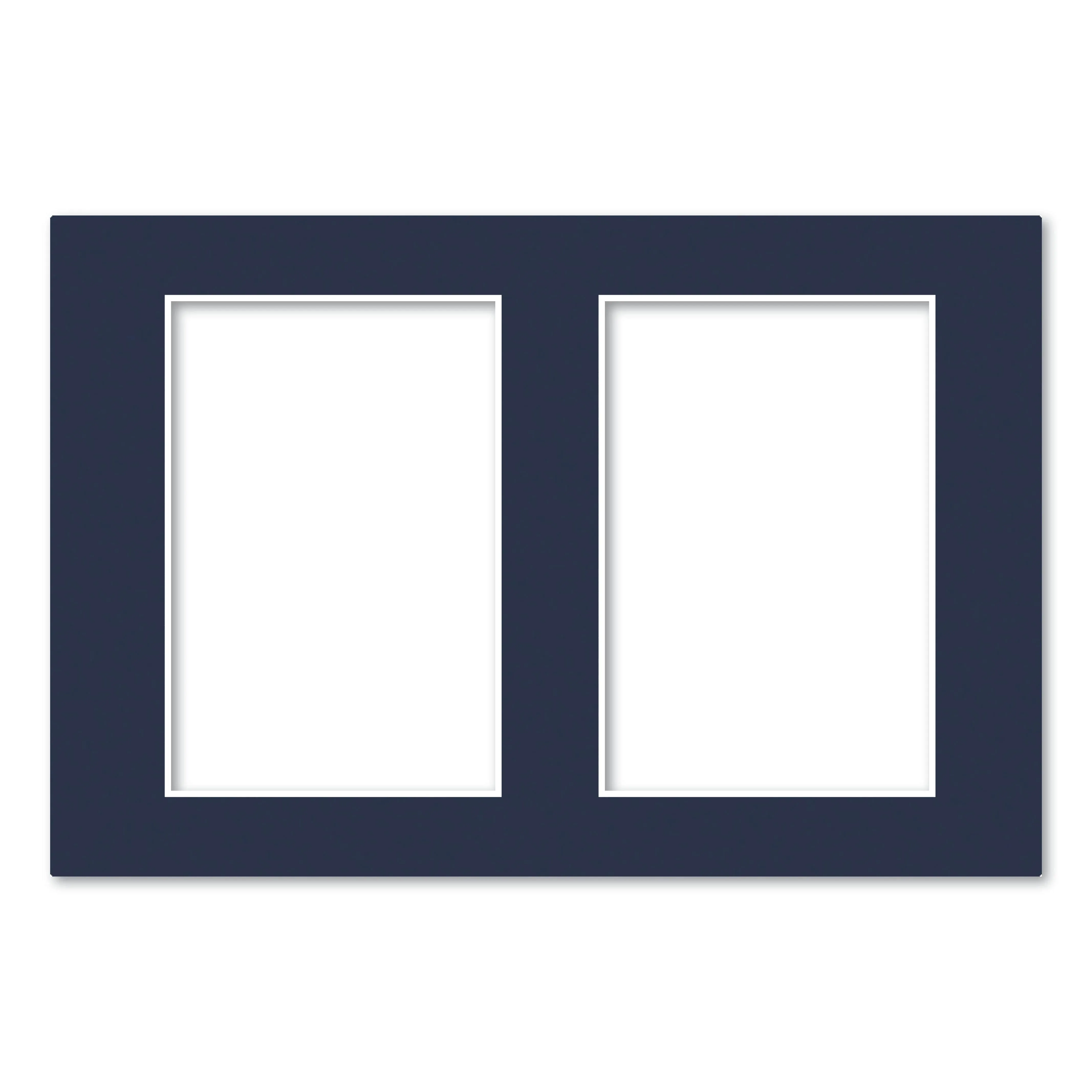 2 Window (4x6in) Collage Photo Mat Board