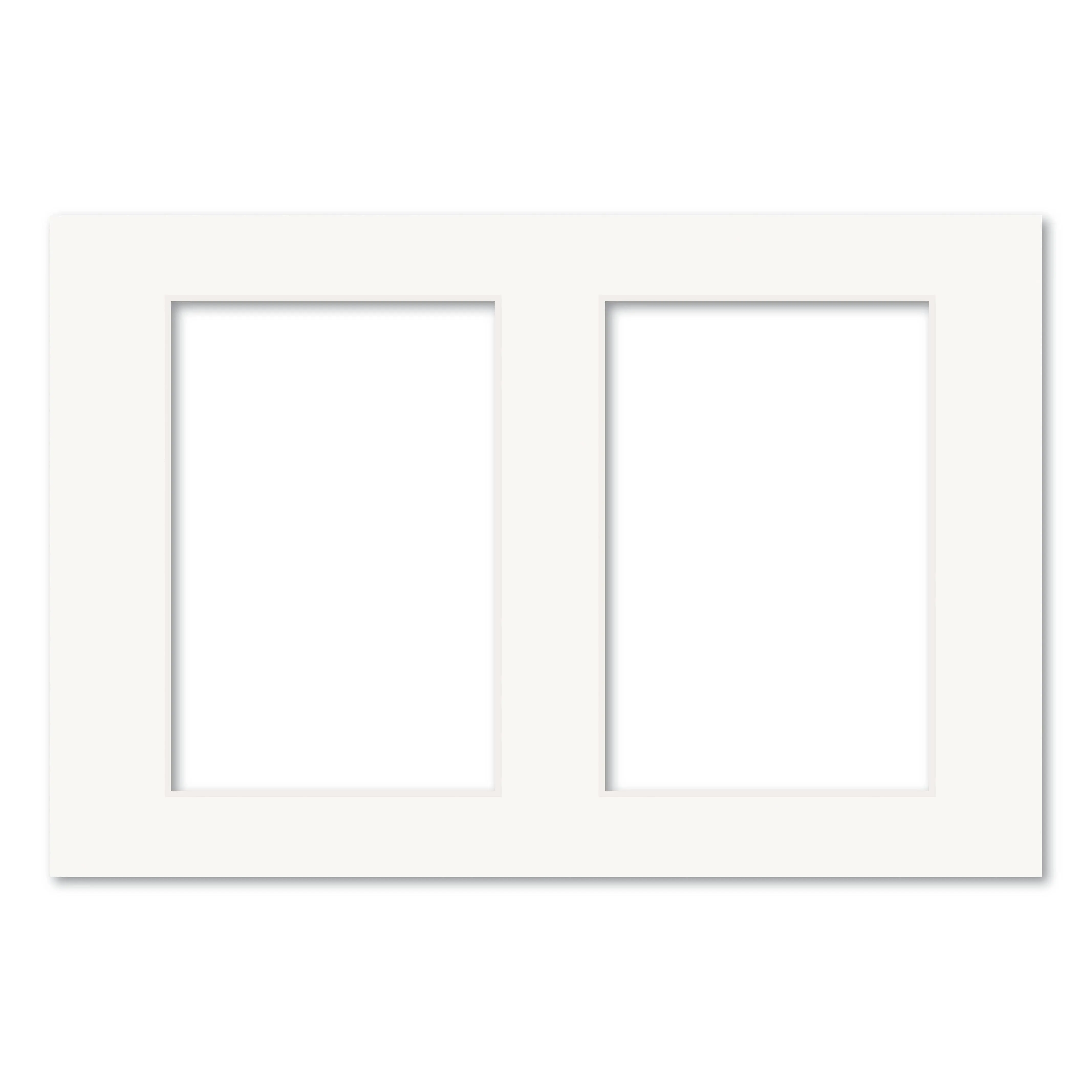 2 Window (4x6in) Collage Photo Mat Board