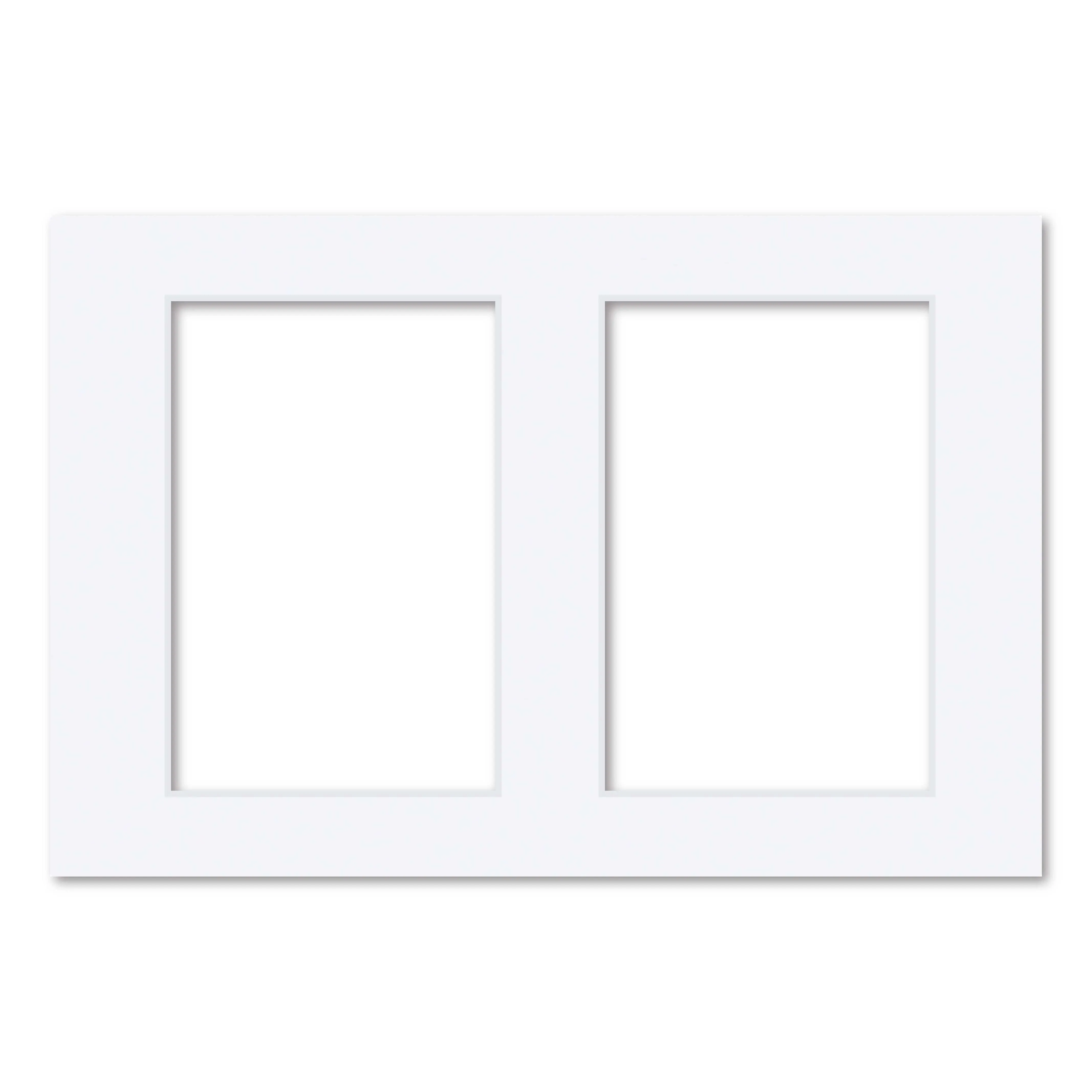 2 Window (4x6in) Collage Photo Mat Board