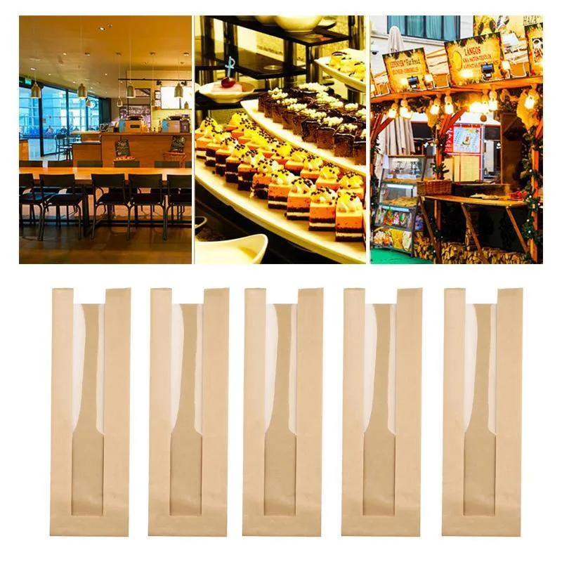 200PCS Kraft French Bread Baguette Packaging Pouch