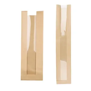 200PCS Kraft French Bread Baguette Packaging Pouch