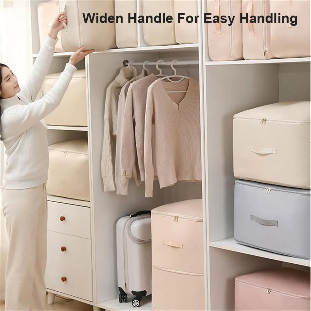 2024 NEW Space Saving Self Compression Organizer,Self Compression Moving Organizer Bags,Storage Tote for Space Saving,Heavy Duty Moving Bags for Comforters,Clothes (Blue, 15.75 * 11.8 * 7.08in)