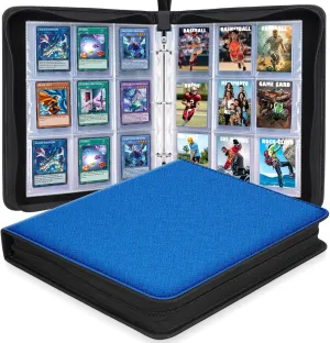 360 Pockets Toploaders Binder, 9 Pocket Toploaders Trading Card Binder for 3”x4” Rigid Hard Card Holders with Sleeves Fit for Baseball Cards MTC, TCG, Game Cards, Sports Cards