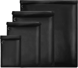 4 Pack Faraday Bags, Faraday Cage for Anti-Theft Anti-Tracking, Waterproof & Fireproof Faraday Bag for Laptops, Tablets, Phones, Car Keys
