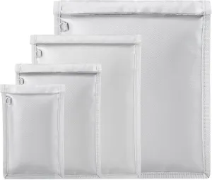 4 Pack Faraday Bags, Faraday Cage for Anti-Theft Anti-Tracking, Waterproof & Fireproof Faraday Bag for Laptops, Tablets, Phones, Car Keys