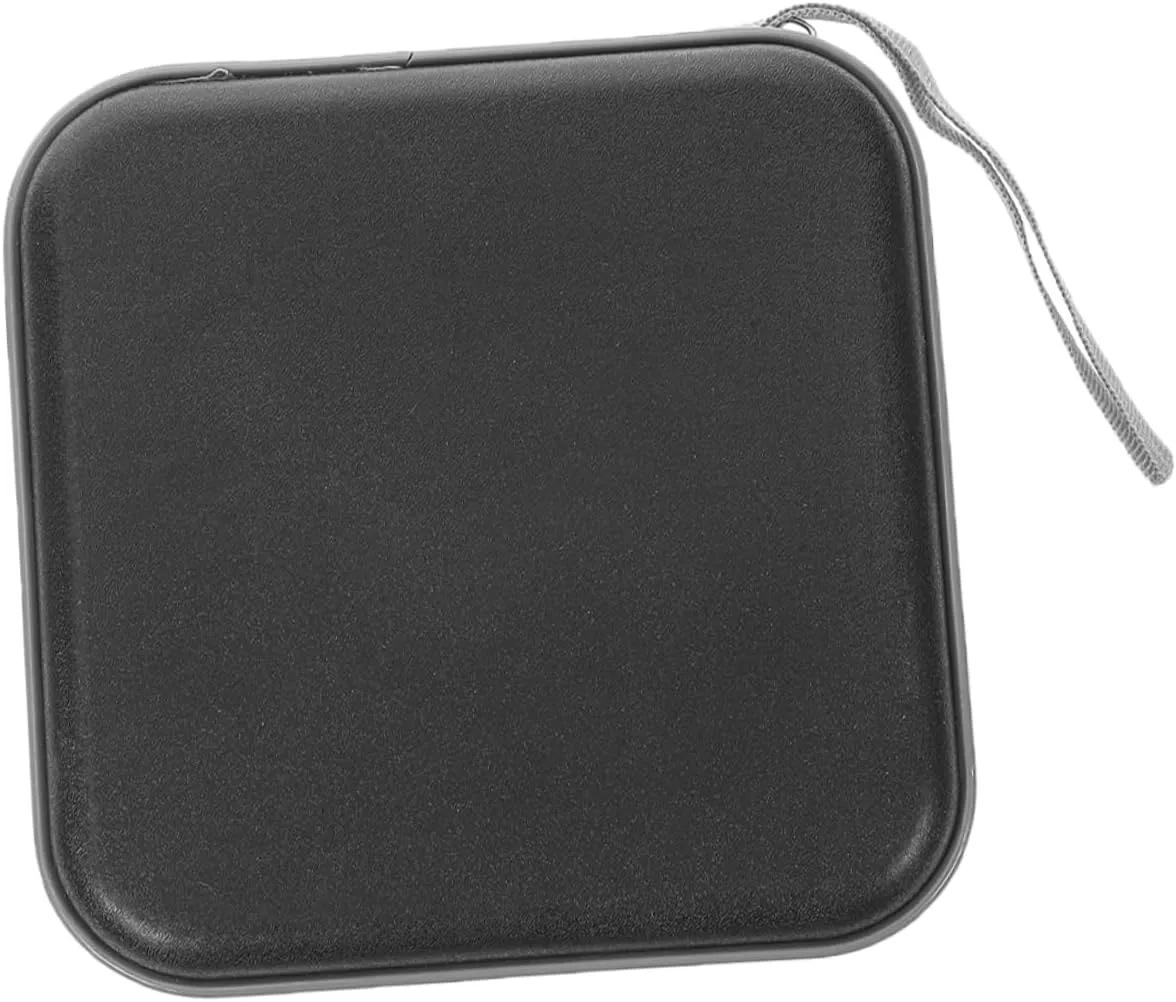 40 Cd/DVD Storage Bag Travel Wallet Portable Cd Holder Cd Carrying Pouch Small DVD Case DVD Wallet Cd/DVD Storage Case Disc Organizer Black Plastic