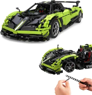 402826 Pagani Huayra BC 1:8 Bricks, Bricks clamping blocks, model building, Racing car, 2892 Pieces, from 14 years, manually steerable, Manual mobile doors,