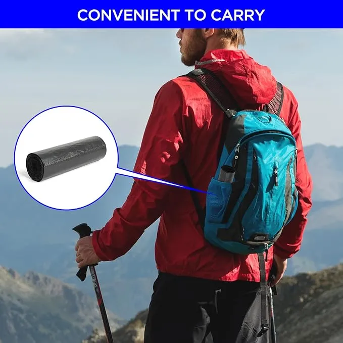40PCS Biodegradable Camping Toilet Bags, 22L Capacity, Portable Toilet Bags for portable potty, Camping Toilet Accessories for Eco-Friendly Waste Disposal in Outdoor Adventures