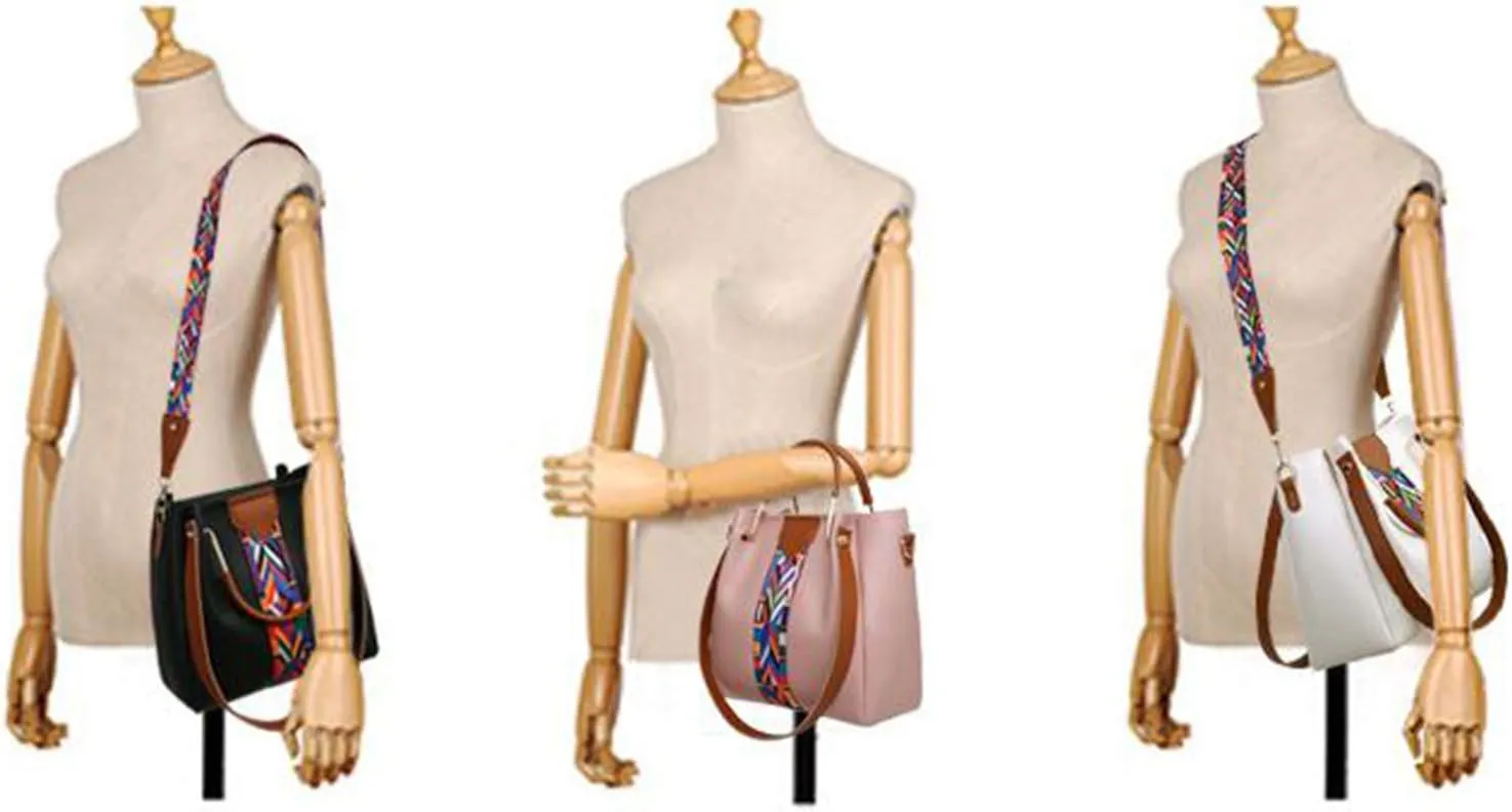 4pcs Hobo Tote and Purse Satchel for Women Top-handle Handbag PU Shoulder Bag Clutch Card Holder
