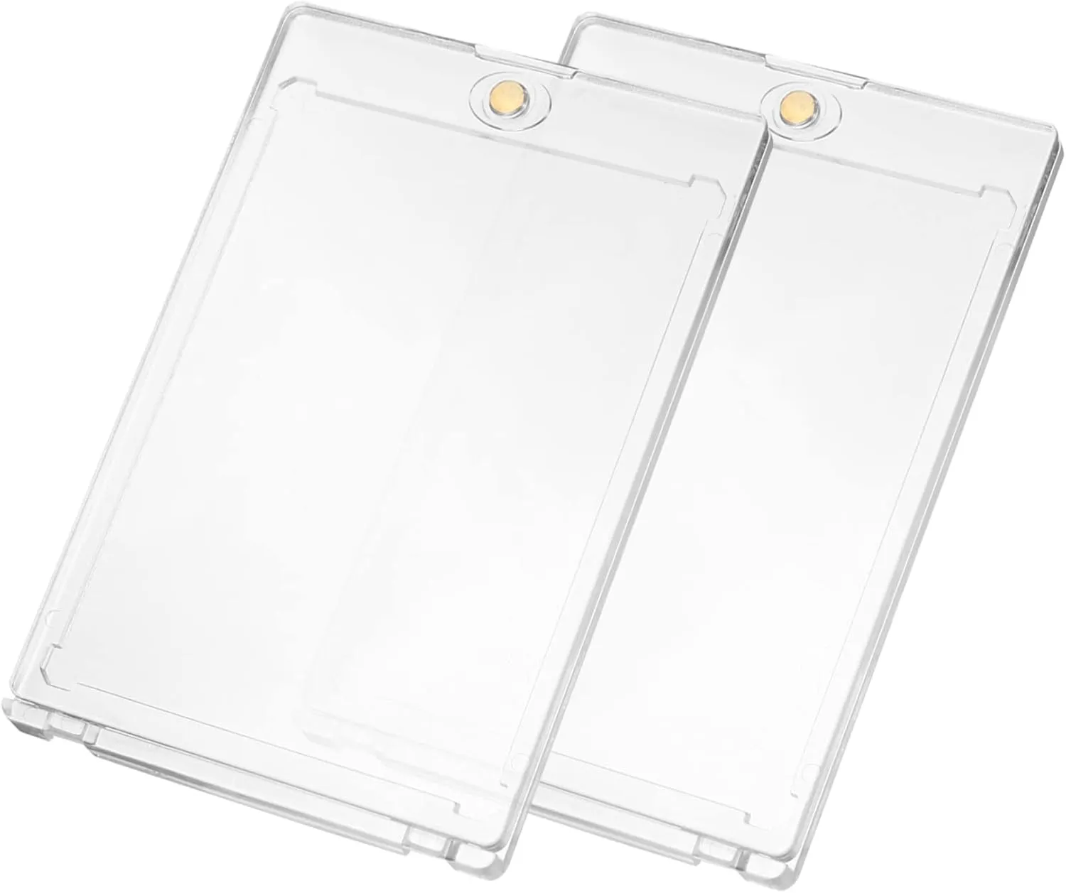 4pcs Magnetic Card Holder Acrylic Protector for Trading Cards Easy Open Design Prevents Water and Oil