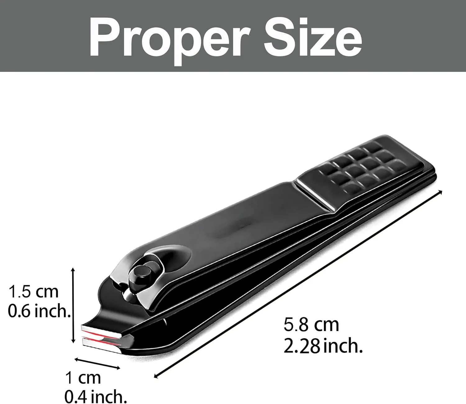 60-Pack Slanted Edge Nail Clippers Bulk, Angled Toe Nail Clippers Pack Cuticle Nail Cutters Clippers Fingernail Clippers Slanted for Women Men Seniors Homeless Care (Black)