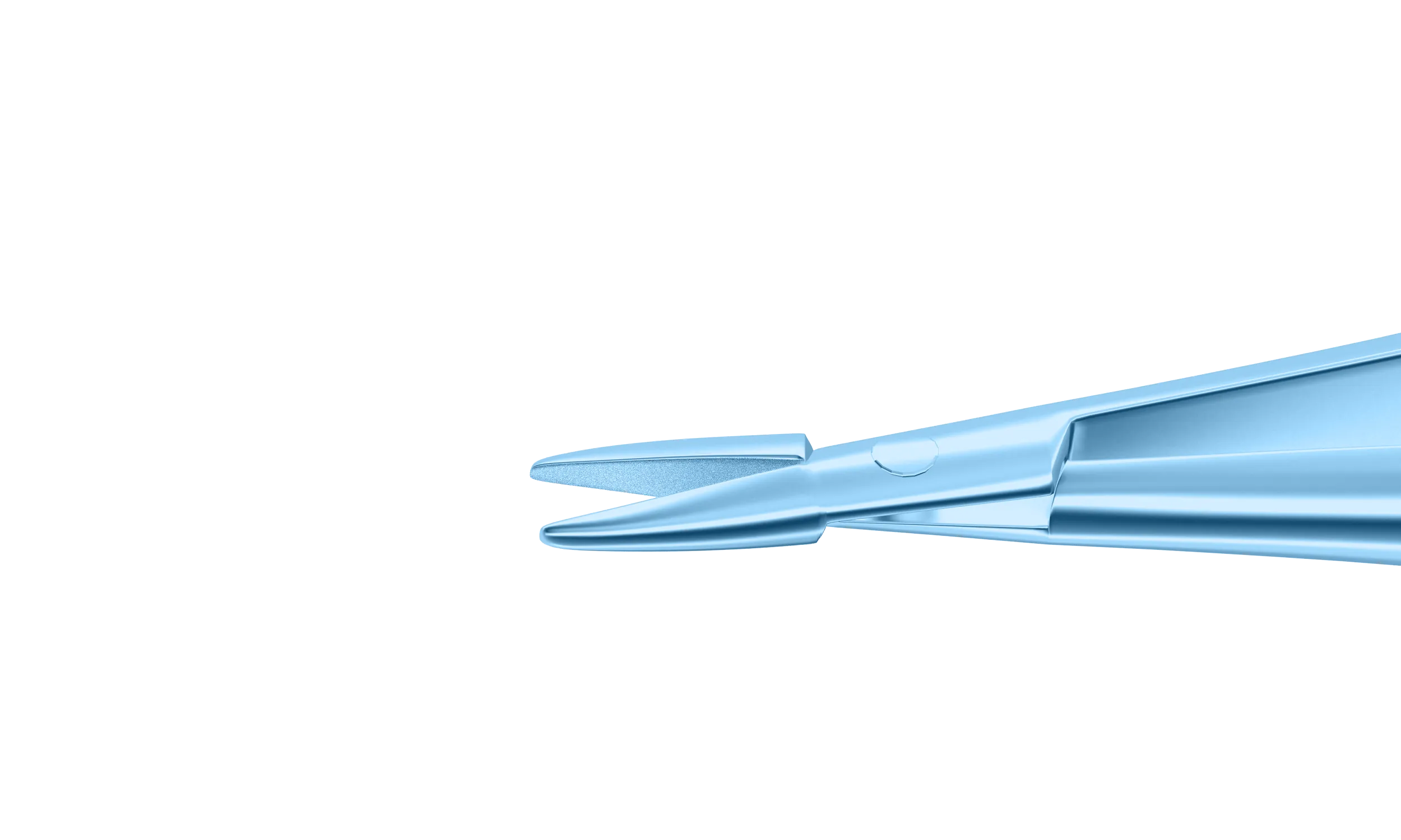 999R 8-013T Barraquer Needle Holder, 12.00 mm Standard Jaws, Straight, without Lock, Small Size, Length 100 mm, Titanium