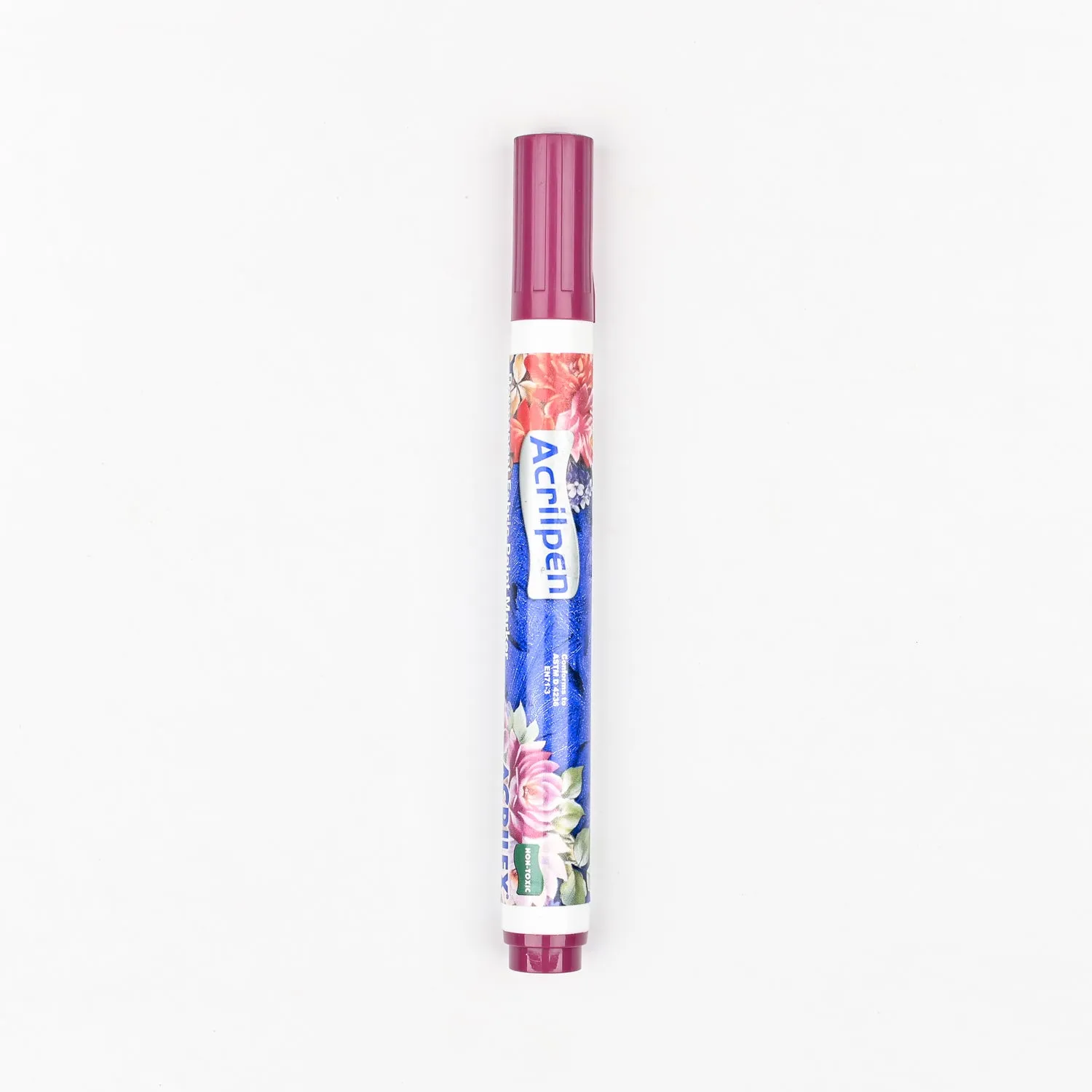 Acrilex Acrilpen Fabric Marker Maroon
