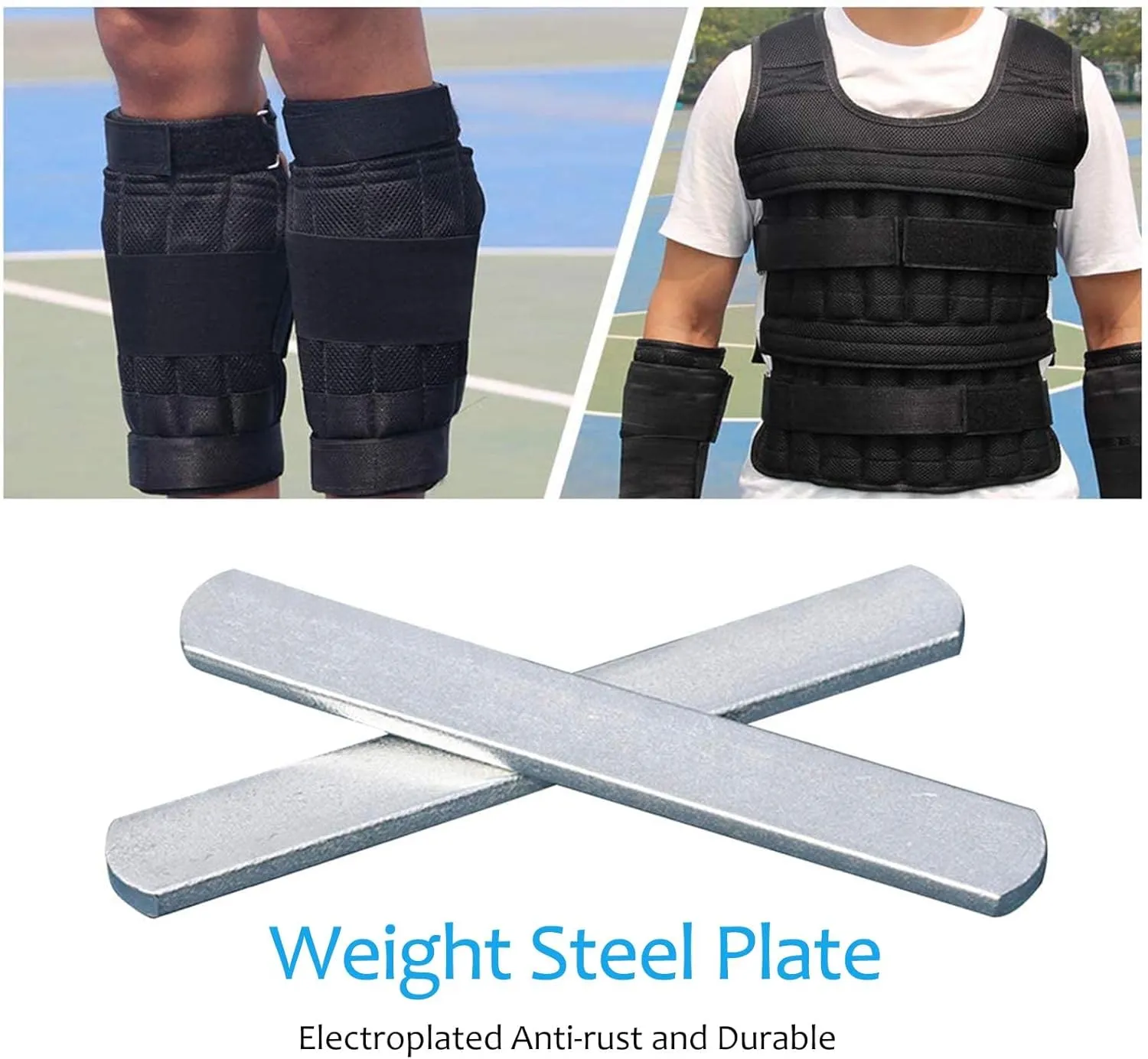 Adjustable weighted vest with weights included Strength training vests for men women workout Body weight jacket for exercise running with belt and shoulder pads