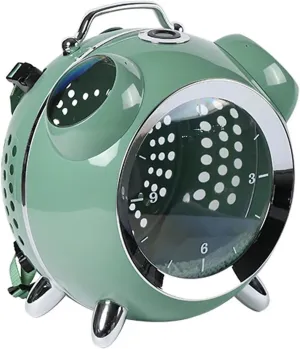 Alarm Clock Cat Bag Go Out Portable Space Capsule Cat Backpack Travel Cat Crate Crate Shoulder Pet Go Out Bag Supplies(Green)