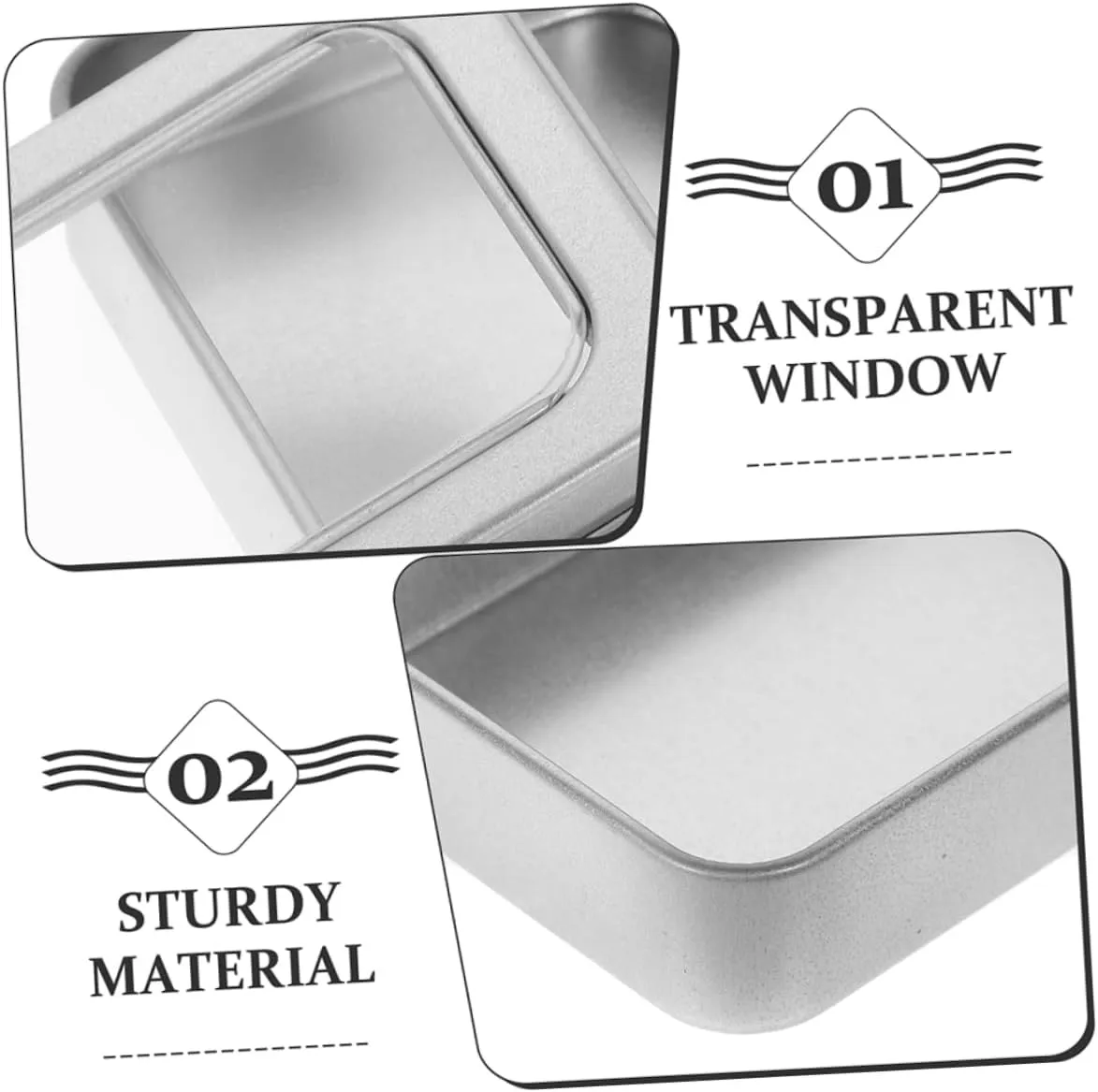 Alasum 12pcs Clear Window Game Card Storage Boxes Compact Trading Card Holder for Accessories Jewelry and Small Items Easy to Carry and More