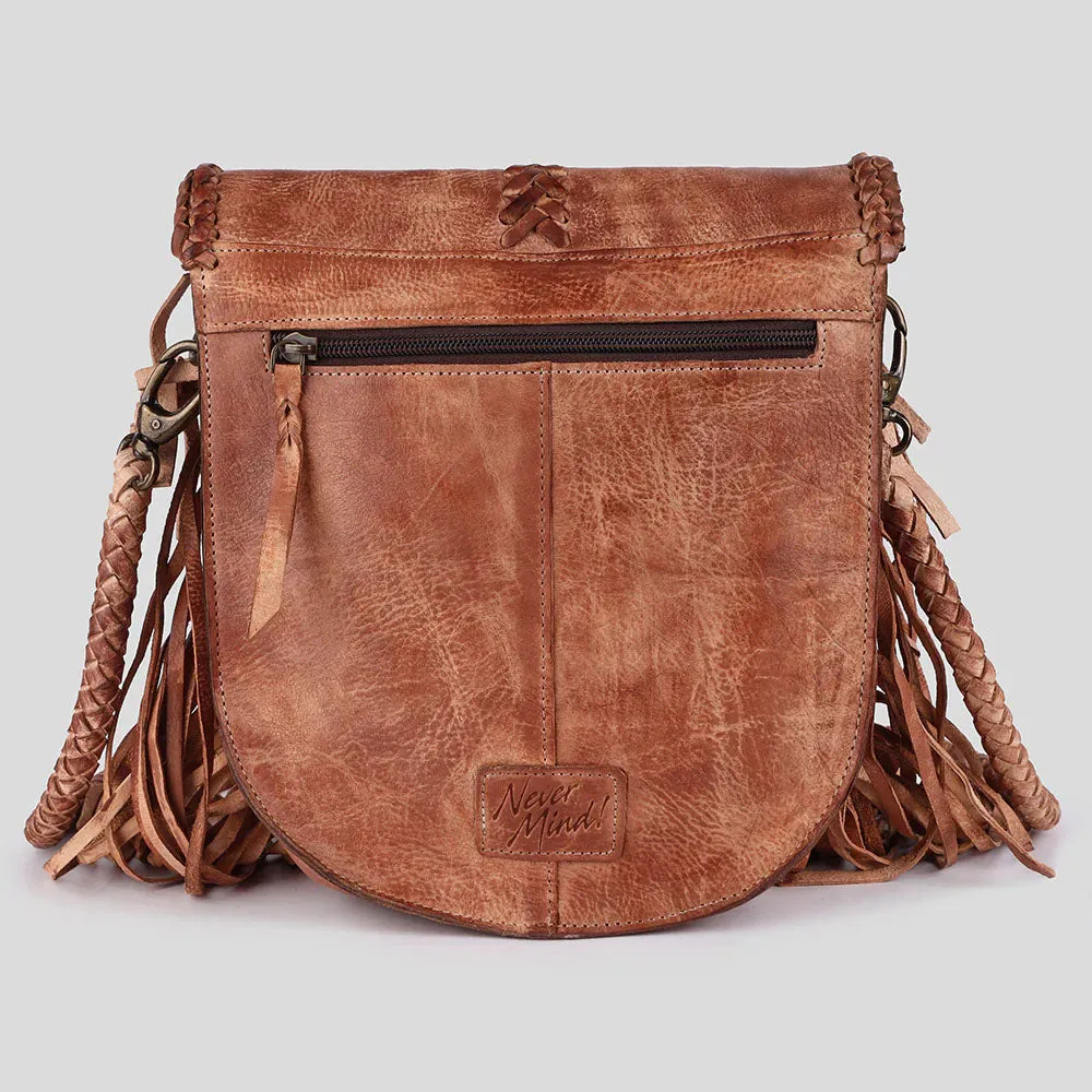 American Darling Distressed Crossbody Purse with Fringe
