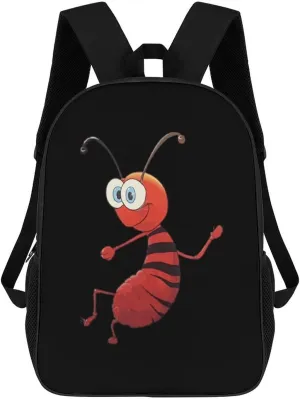 Ant 17 Inch Shoulder Backpack Casual Laptop Bag Travel Daypack for Office School