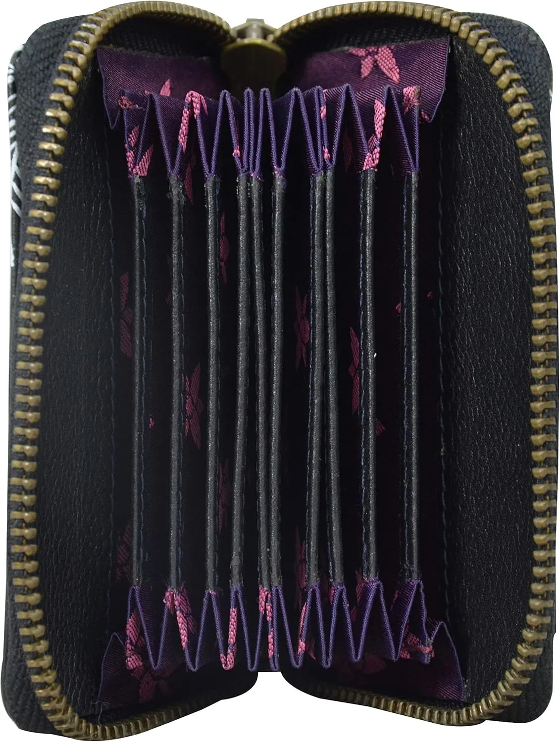 Anuschka Women’s Original Hand-Painted Genuine Leather Accordion Style Credit and Business Card Holder