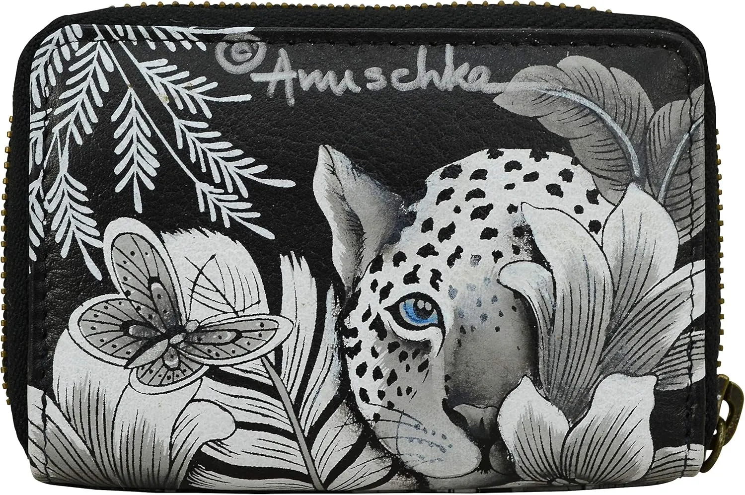 Anuschka Women’s Original Hand-Painted Genuine Leather Accordion Style Credit and Business Card Holder