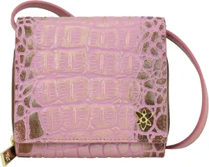 Anuschka Women's Original Hand-Painted Genuine Leather Two Fold Sling Organizer
