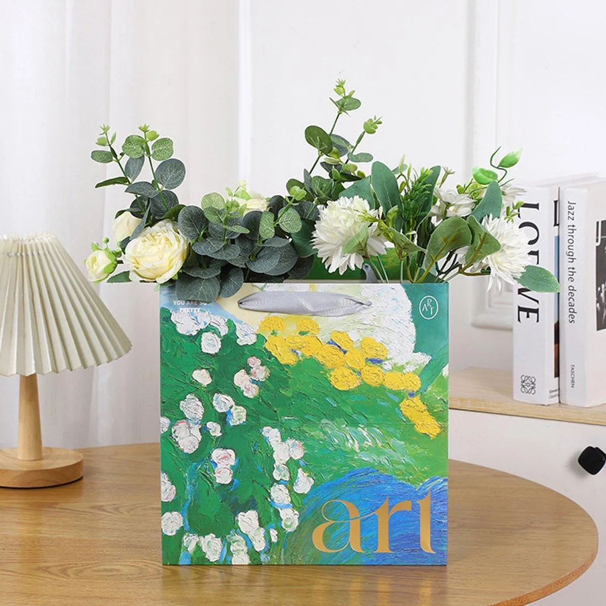 Artistic Present Paper Bags 2 Colors 10PCS