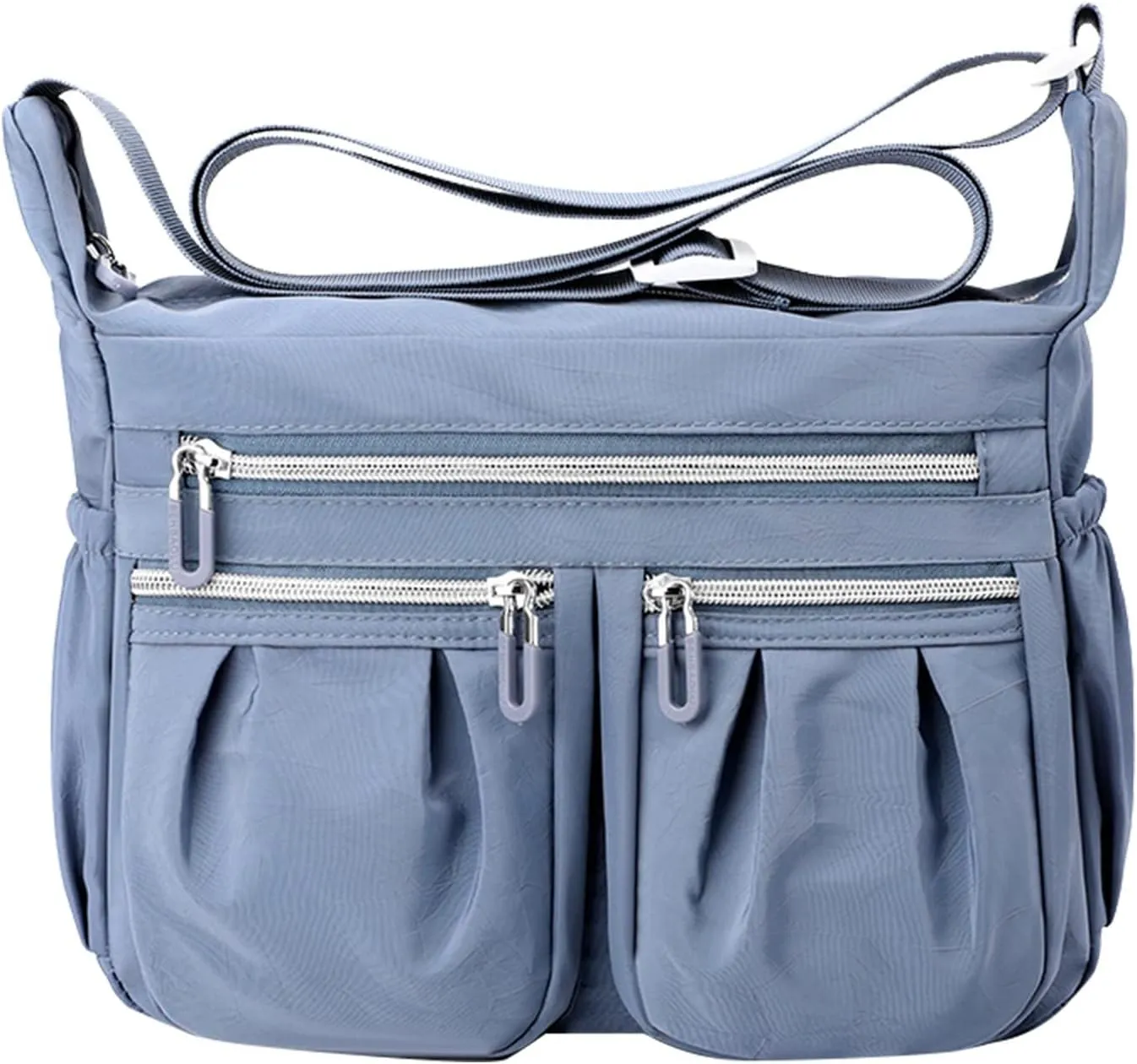 Athletic Crossbody Bags for Women Fabric Nylon Multi Pocket Crossbody Bags Carry Options for Work and Daily Use(BU1)