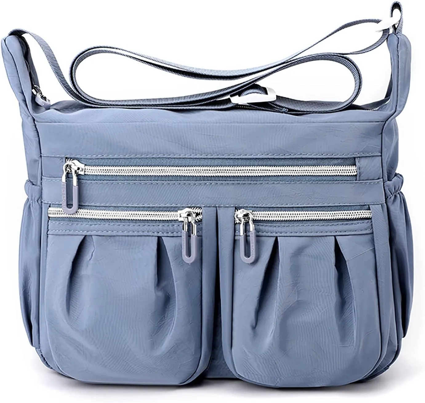 Athletic Crossbody Bags for Women Fabric Nylon Multi Pocket Crossbody Bags Carry Options for Work and Daily Use(BU1)