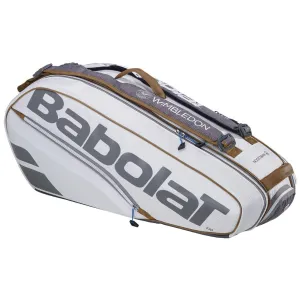 Babolat RH6 Pure Wimbledon 6 Racket Tennis Bag - Grey